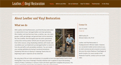 Desktop Screenshot of leatherandvinylrestoration.com