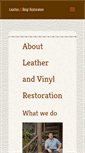 Mobile Screenshot of leatherandvinylrestoration.com