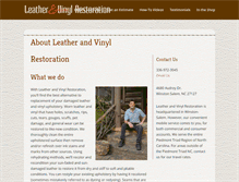 Tablet Screenshot of leatherandvinylrestoration.com